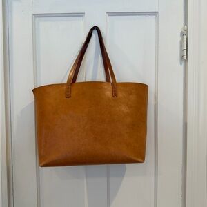 Mansur Gavriel Camel Brown Leather Tote
